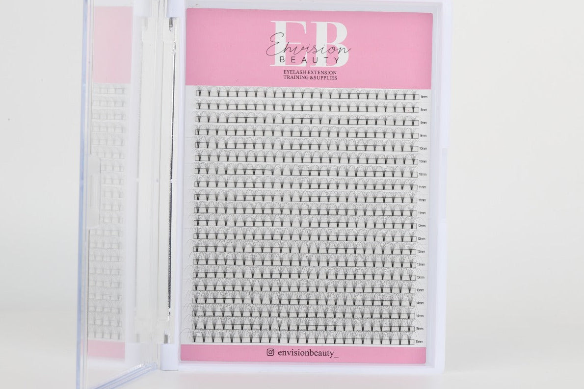 0.05 8D XL MIX TRAY Short Stem Lashes